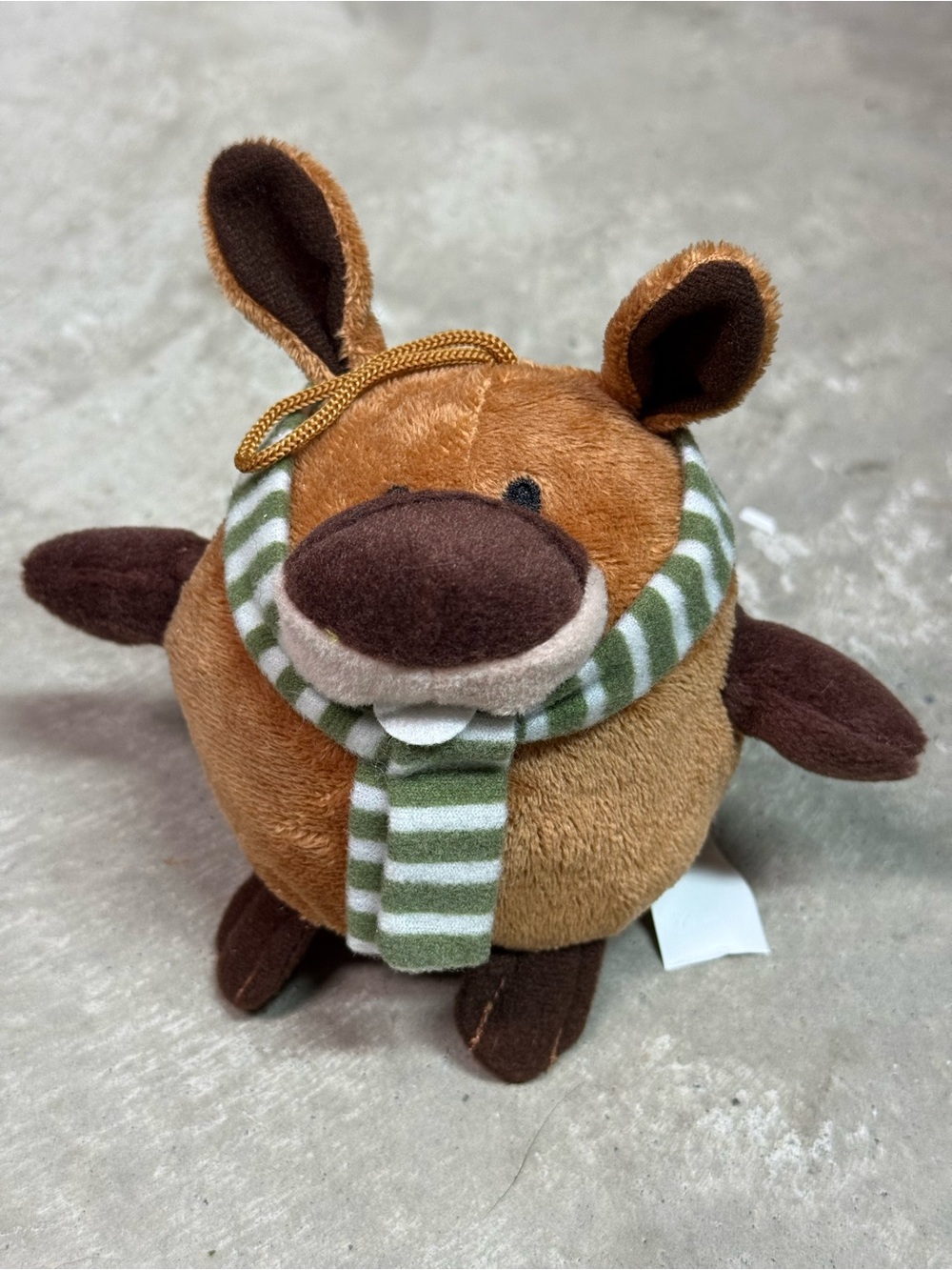 Plush Brown Woodland Animal Keychain for Kids